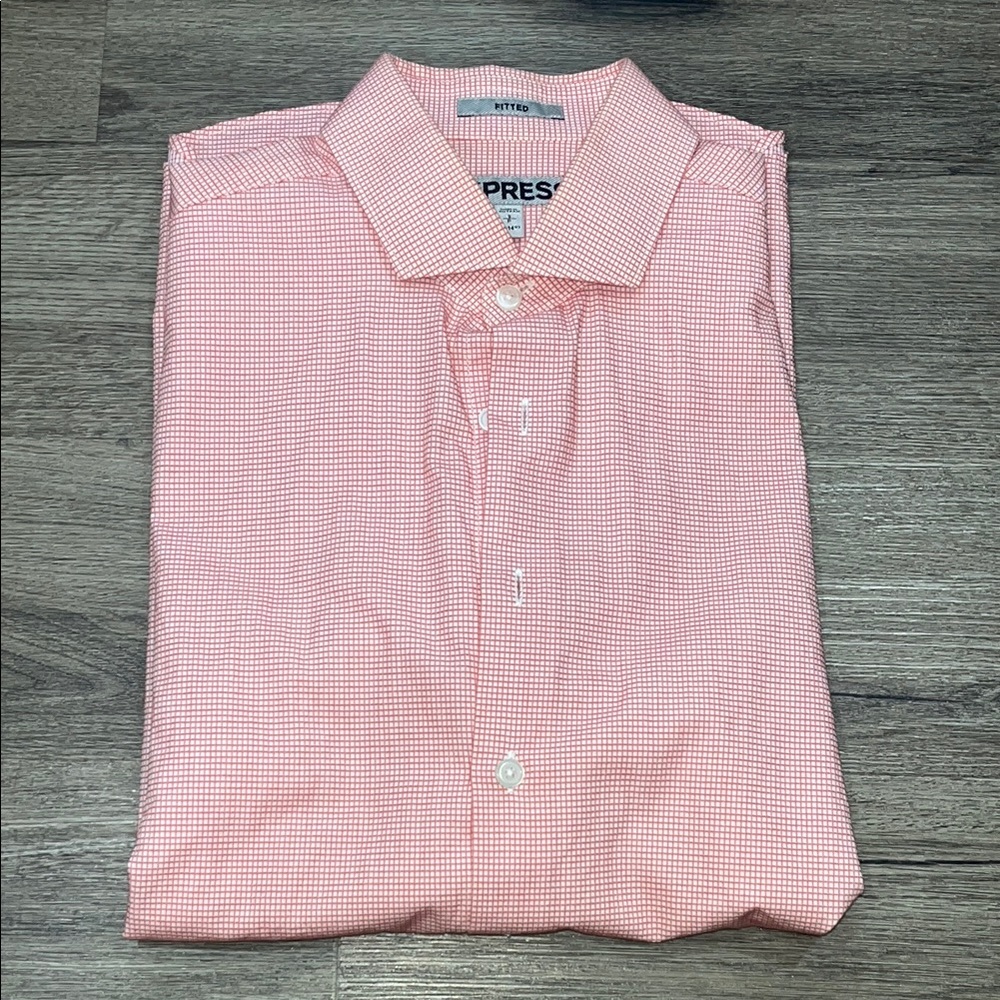 Express Men's Pink Button Down Shirt